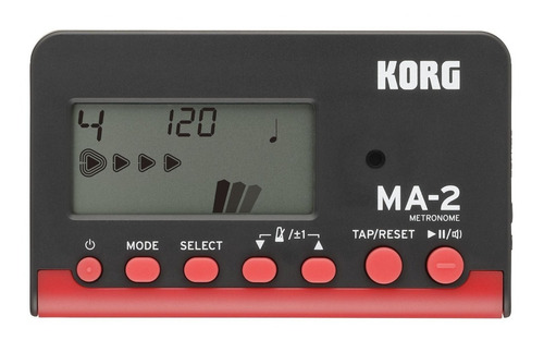 Metronomo Digital Korg Ma2 Salida Auricular Negro/rojo Ma-2