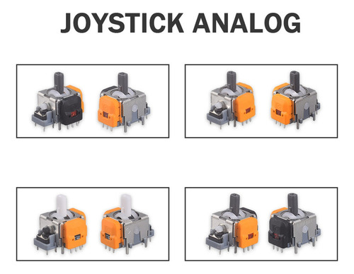 . 10 Piezas Joystick Efecto Hall 3d Alta Precisión Ajustable