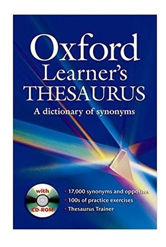 Oxford Learner's Thesaurus A Dictionary Of Synonyms