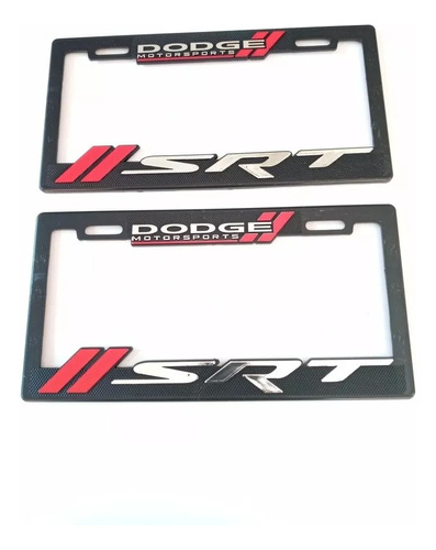 Porta Placas Marca Dodge Autos 2piezas