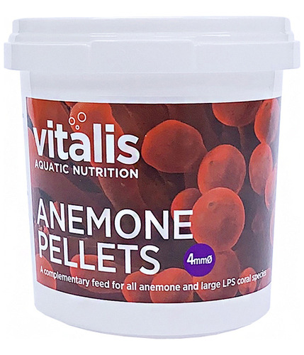 Vitalis Anemone Pellets 60g - 4mm - Ração Anêmonas