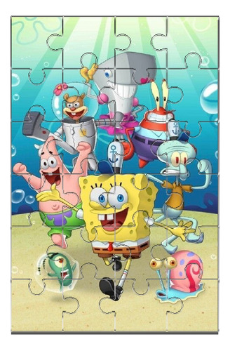 Puzzle Rompecabezas Bob Esponja Niños Dia Del Niño D3