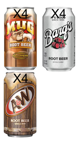 Refresco Cerveza Raiz Root Beer Mug Barq's A&w 12 Pack Mix