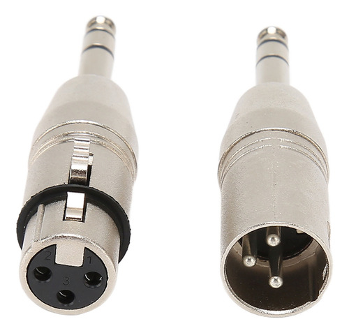 Adaptador Trs A Xlr De 1/4 De Pulgada, 2 Piezas, Estéreo, 6,