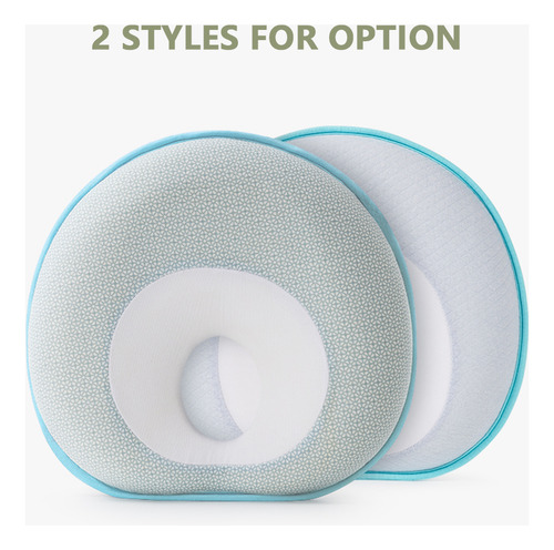 B Almohada Viscoelástica Para Bebés Con Cabeza Plana Para