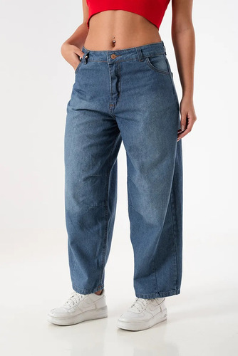 Pantalón Jean Balloon Mujer Tendencia