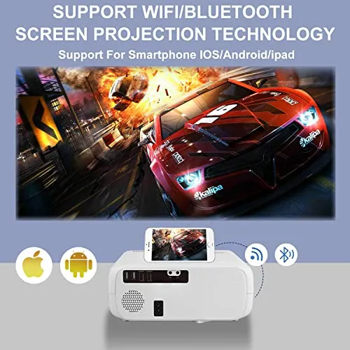 Proyector Wifi Y Exteriores, Proyector De Películas ...