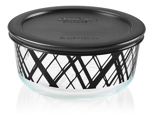 Pyrex - Bolo 4tz 950ml Dec Noir T. Plast