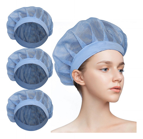 Gorro Con Malla En U Para Secar El Cabello Rizado, Gorro Con