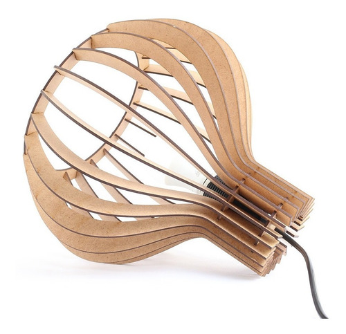 Imagem 7 de 8 de Luminaria Pendente Decoração Casa Mdf
