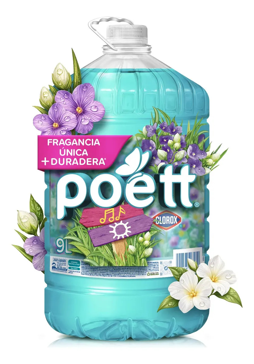 Limpiador Aromatizante Poett® Alegra tu día 9 lts
