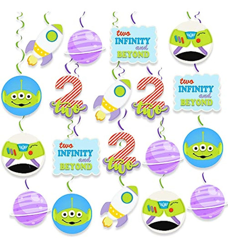 Hpwf Two Infinity And Beyond Hanging Swirl, 20pcs Buzz Two I