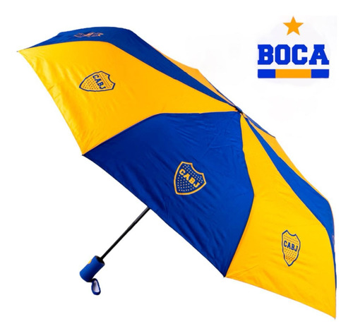 Paraguas Boca Junior Calidad Color Azul Oficial Premium