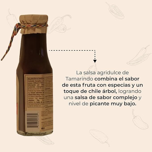 Pack 3 Salsas Mango, Tamarindo Y Zarzamora Agridulces 310g