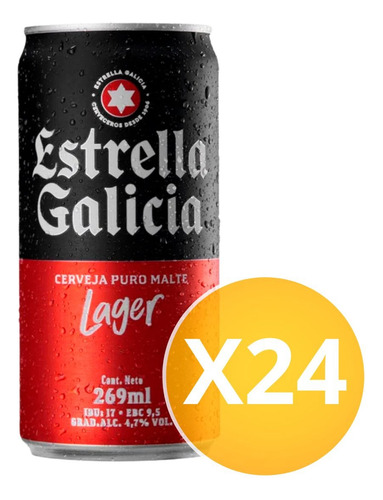 Cerveza Estrella Galicia 269 Ml (mini) 4.7% X24unid Oferta
