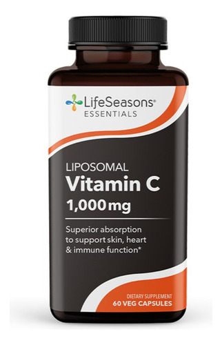 Lifeseasons Suplemento Alimenticio De Vitamina C 60 Capsulas Sabor Sin Sabor