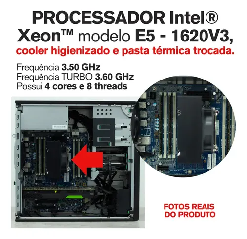 Pc Workstation Hp Z440 Xeon E5 Ssd 256gb Hd 1tb (Recondicionado