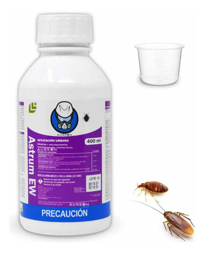 Astrum Ew 400 Ml Bifentrina Zeta Cipermetrina Mata Chinches