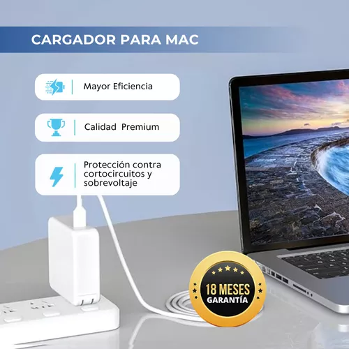 Cargador USB C, de 60 W, para MacBook y MacBook Pro