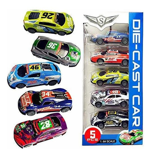 Pull Back Racing Cars Die Cast Race Car Vehicles  3 Pul...