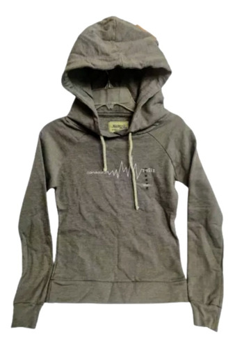 Sudadera Para Mujer Con Gorro Gris T Xs