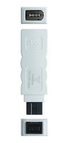 Adaptador Elago Firewire 400 A 800 (blanco) Para Mac Pro, Ma