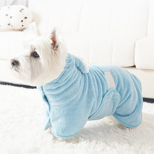 Toalla Para Perros, Portátil Súper Absorbente, S Azul