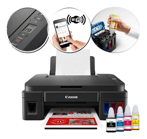 Impresora Canon, Sistema Tinta Originales G3110 Multi Wifi