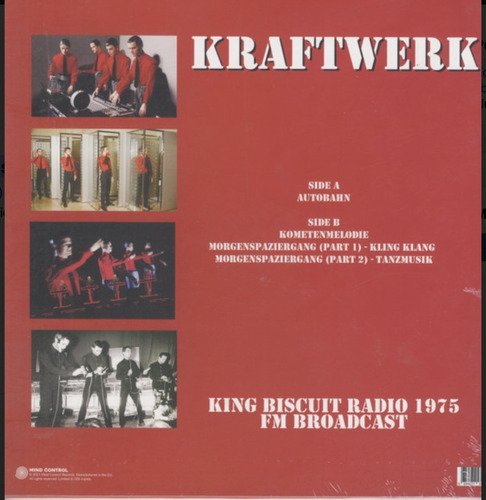 Kraftwerk King Biscuit Radio 1975 Vinilo Nuevo Lp