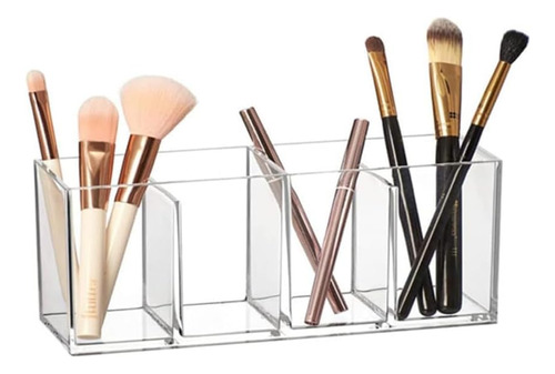 Organizador Transparente Para Brochas De Maquillaje, Contene