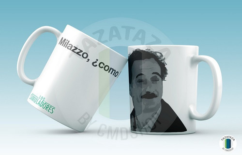 Los Simuladores Serie. Taza Diseño. Cerámica Importada