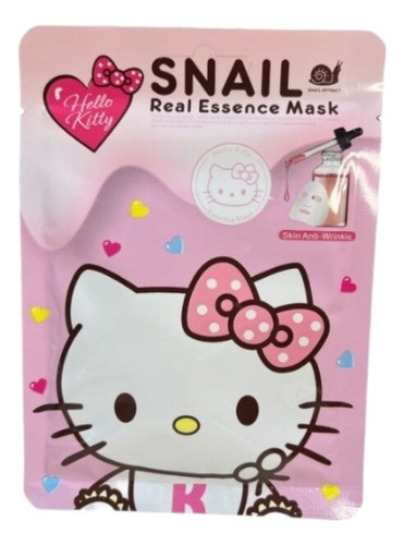 Mascarilla Facial Hello Kitty Reparadora Snail Coreana