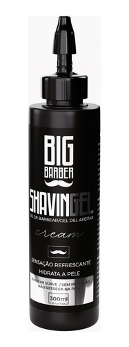 Shaving Gel Barbear Bisnaga Big Barber Cream Fardo 2 Unidade