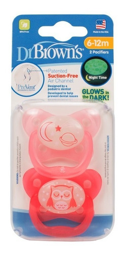 2und Chupetes Dr Brown´s Prevent Luminosos 12m 2und Chupetes Dr Brown´s Prevent Luminosos 12m