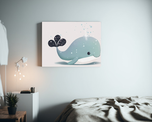 Arte De Pared Imagenes Ballenas Alta Resolucion 45x30cm