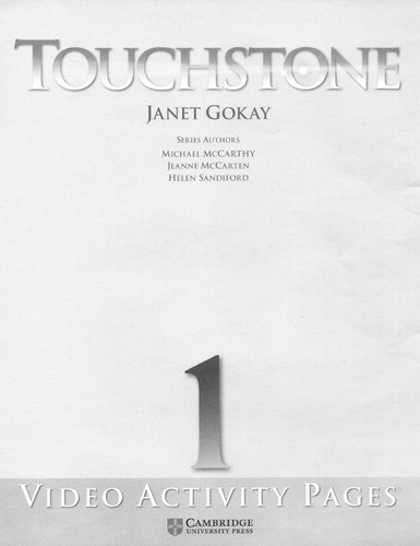 Touchstone 1 Full Contact 2nd Second Edition