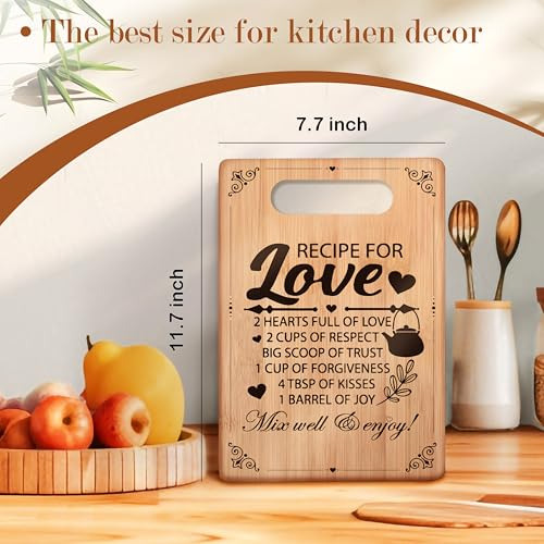 Tabla De Cortar Receta Para El Amor, Tabla De Picar, Regalos
