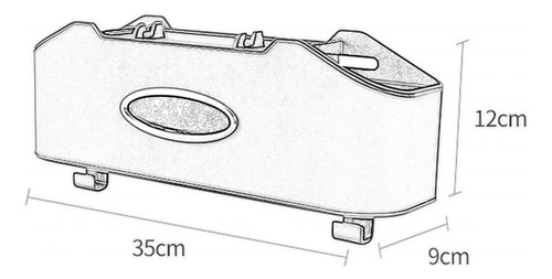 Caja De Almacenamiento Para Respaldo De Asiento De Coche,