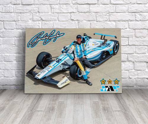 Cuadro Canapino Indycar Argentina Chevrolet Canvas 60x40 Cm