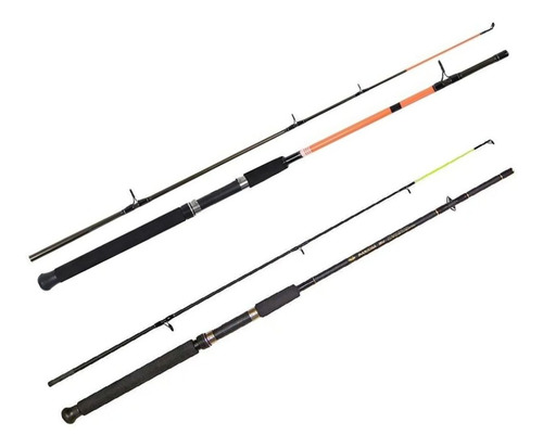 Vara Fibra Vidro Pesca Manjuba Desmontável 1,8m X 2 Partes