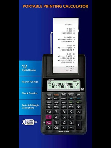 Calculadora Con Impresora Casio Modelo Hr-10rc