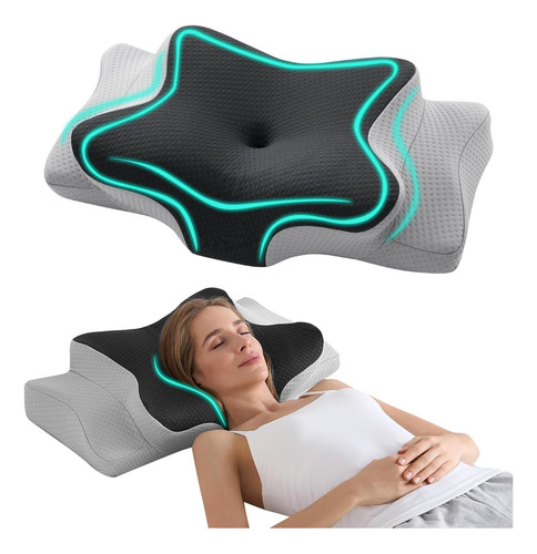 Almohada Cervical Ajustable Hansleep Espuma Viscoelástica