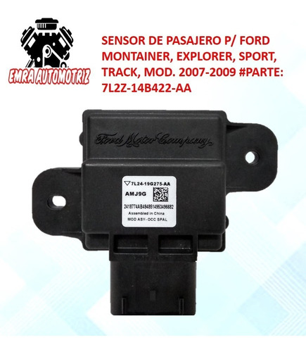 Sensor De Pasajero Ford Montainer, Explorer, Sport, Track