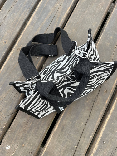 Cartera Mini Tote Bag Animal Print Zebra - Trendy Y Versátil