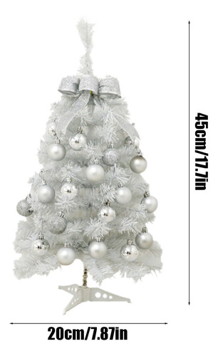 Decoración Navideña, Luminoso, Miniárbol, Árbol Blanco, Led