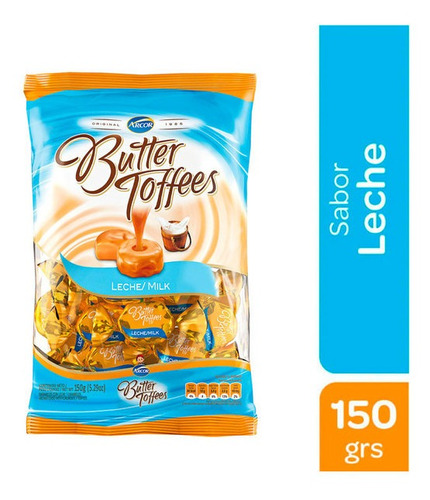 Butter Toffees Caramelos Con Leche X 150 Gr