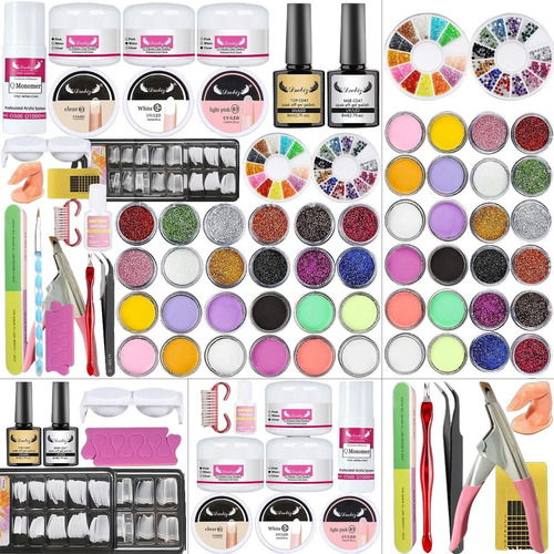 Mega Kit Profesional Para Uñas Acrílicas Especial , Básico