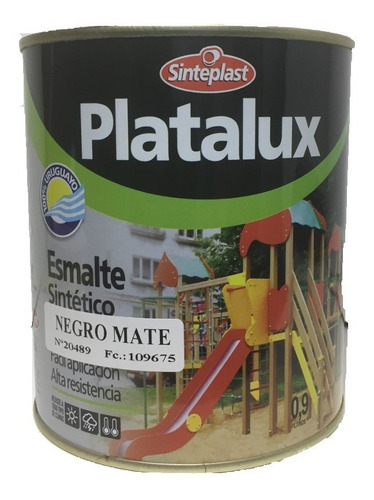 Oferta!! - Esmalte Sintético Negro Mate 3.6 Lt - Sinteplast