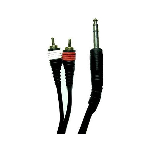 Jr8050 Cable 2 Rca A Plug 1/4 Stereo 1.5 Mt Generico - Escar