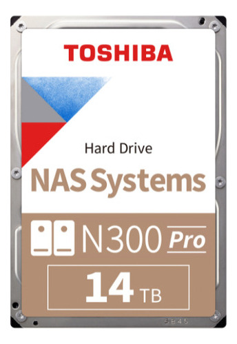 Hd 14tb Toshiba N300 Pro Enterprise Nas 24x7 Sata Iii 6gb/s Cor Prata